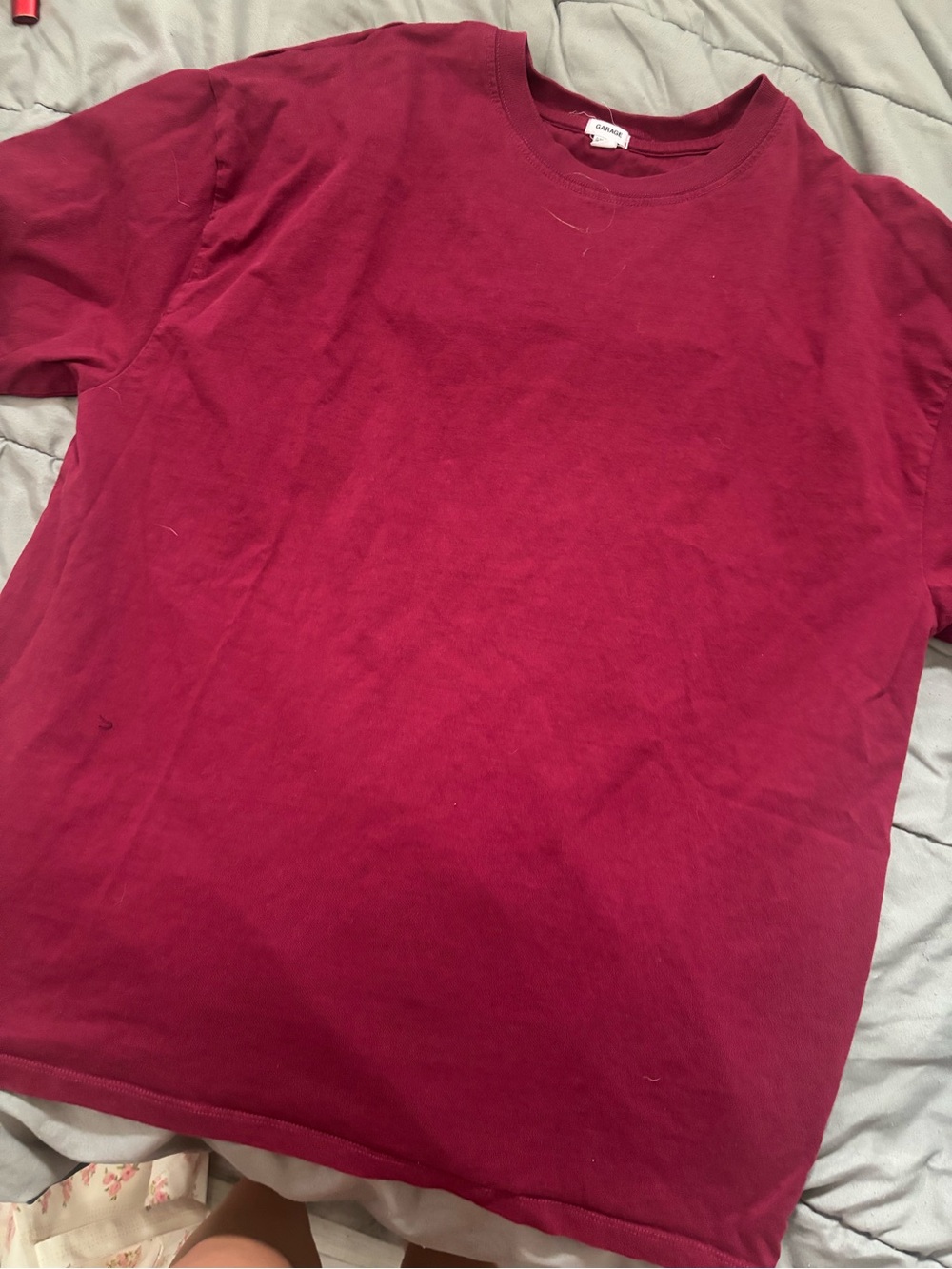 Garage Short Sleeve Tee in Sour cherry